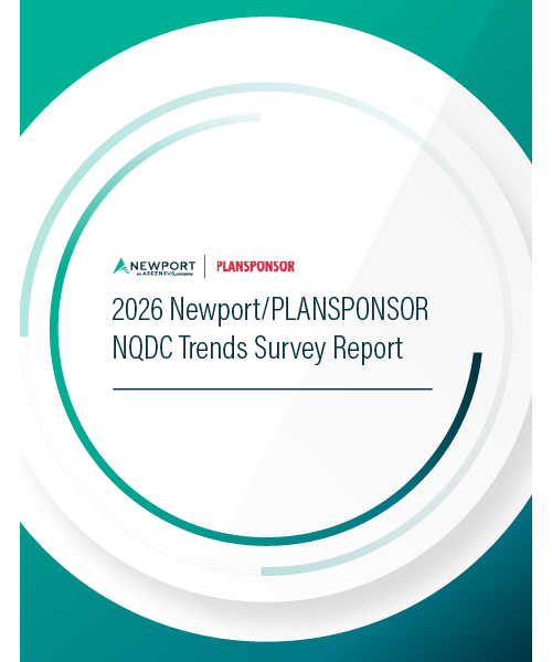 Cover of the 2026 Newport and PLANSPONSOR NQDC Trends Survey Report